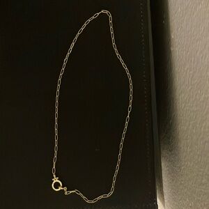 Gorjana mini Parker paper clip chain necklace